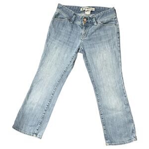 Gap Light Blue Stretch Low Rise Cropped Jeans Vintage Y2K Size 6